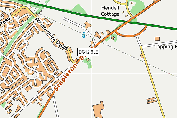 DG12 6LE map - OS VectorMap District (Ordnance Survey)