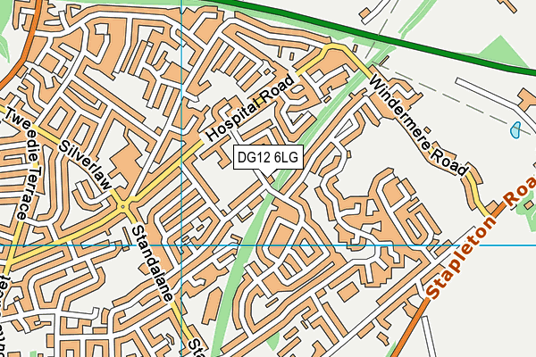 DG12 6LG map - OS VectorMap District (Ordnance Survey)