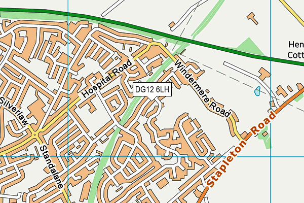 DG12 6LH map - OS VectorMap District (Ordnance Survey)