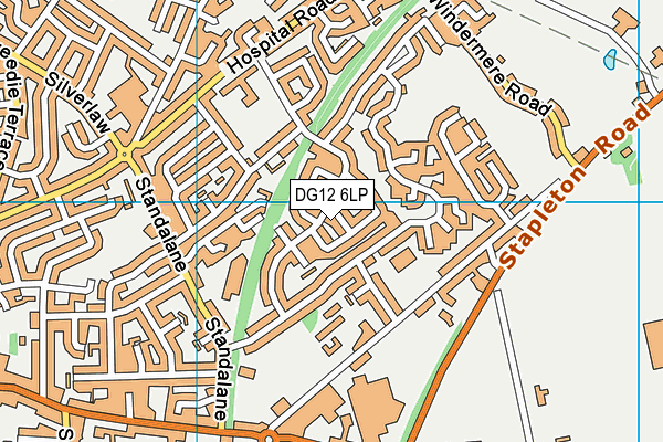 DG12 6LP map - OS VectorMap District (Ordnance Survey)