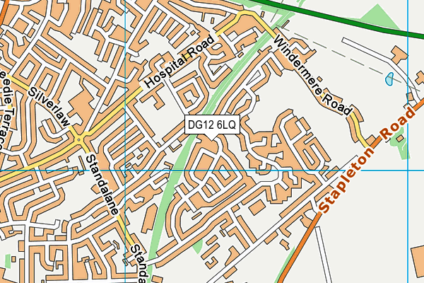 DG12 6LQ map - OS VectorMap District (Ordnance Survey)