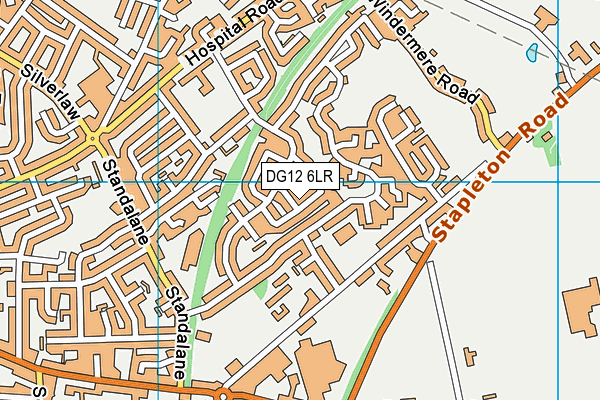 DG12 6LR map - OS VectorMap District (Ordnance Survey)