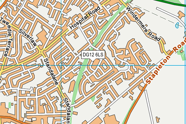 DG12 6LS map - OS VectorMap District (Ordnance Survey)