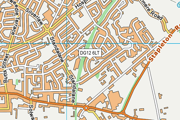 DG12 6LT map - OS VectorMap District (Ordnance Survey)