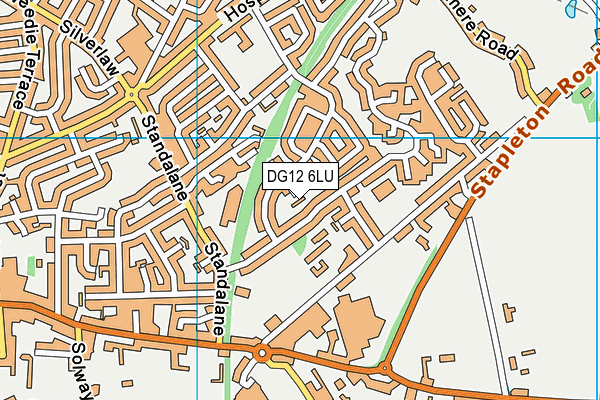 DG12 6LU map - OS VectorMap District (Ordnance Survey)