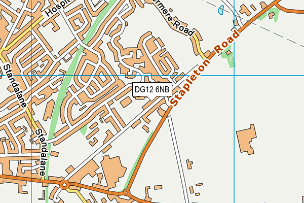 DG12 6NB map - OS VectorMap District (Ordnance Survey)