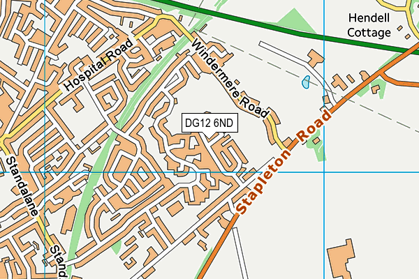 DG12 6ND map - OS VectorMap District (Ordnance Survey)