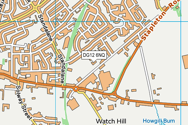 DG12 6NQ map - OS VectorMap District (Ordnance Survey)