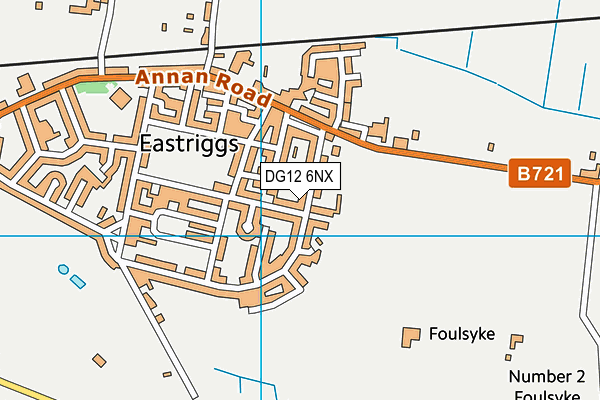 DG12 6NX map - OS VectorMap District (Ordnance Survey)