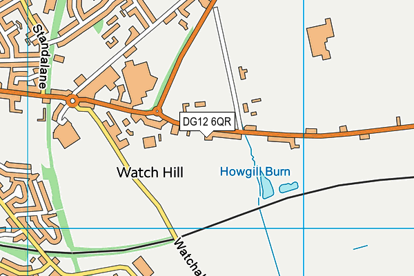 DG12 6QR map - OS VectorMap District (Ordnance Survey)