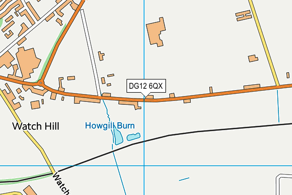 DG12 6QX map - OS VectorMap District (Ordnance Survey)