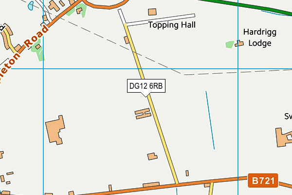 DG12 6RB map - OS VectorMap District (Ordnance Survey)