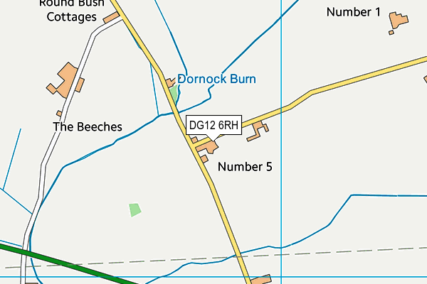 DG12 6RH map - OS VectorMap District (Ordnance Survey)
