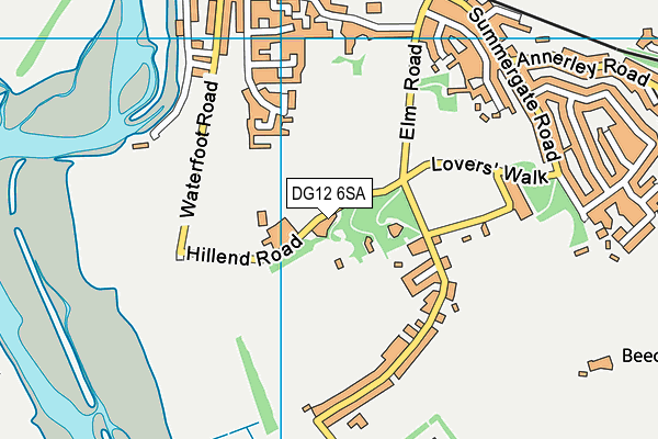 DG12 6SA map - OS VectorMap District (Ordnance Survey)
