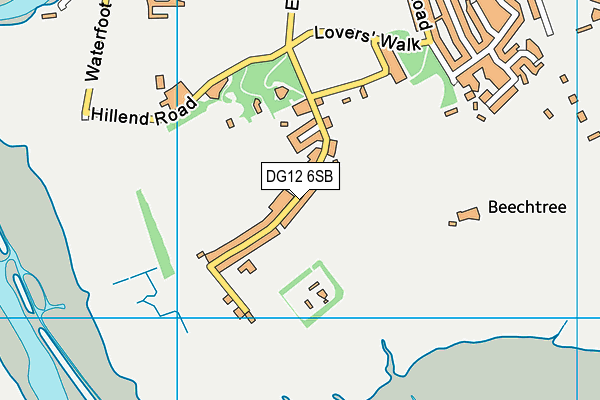 DG12 6SB map - OS VectorMap District (Ordnance Survey)
