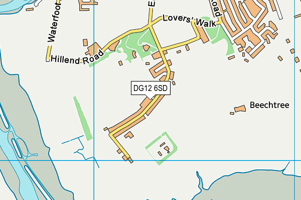 DG12 6SD map - OS VectorMap District (Ordnance Survey)