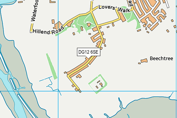 DG12 6SE map - OS VectorMap District (Ordnance Survey)