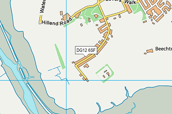 DG12 6SF map - OS VectorMap District (Ordnance Survey)