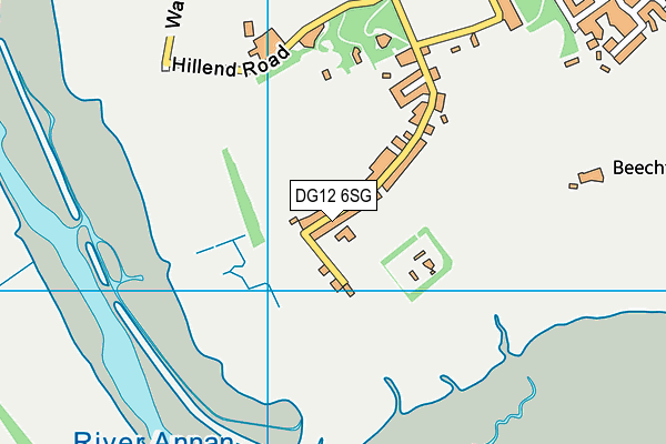 DG12 6SG map - OS VectorMap District (Ordnance Survey)