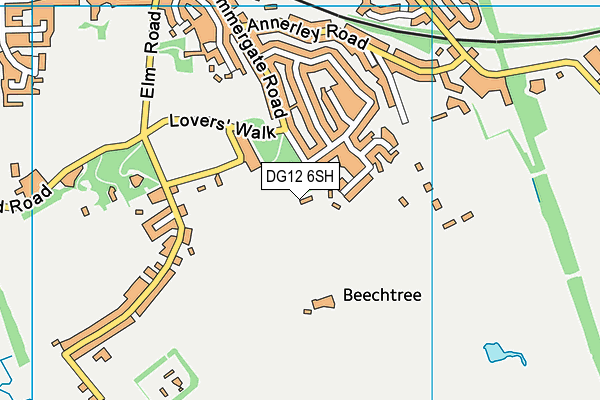 DG12 6SH map - OS VectorMap District (Ordnance Survey)