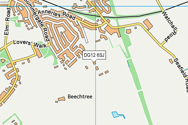 DG12 6SJ map - OS VectorMap District (Ordnance Survey)