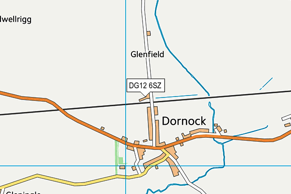 DG12 6SZ map - OS VectorMap District (Ordnance Survey)