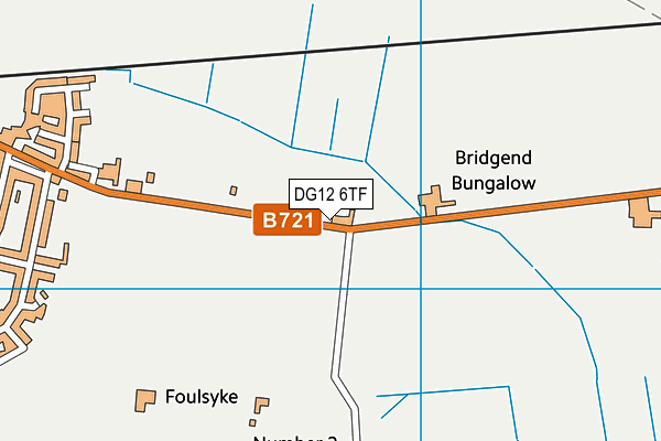 DG12 6TF map - OS VectorMap District (Ordnance Survey)