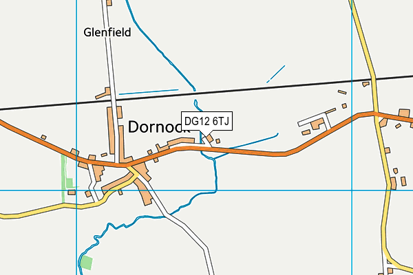 DG12 6TJ map - OS VectorMap District (Ordnance Survey)