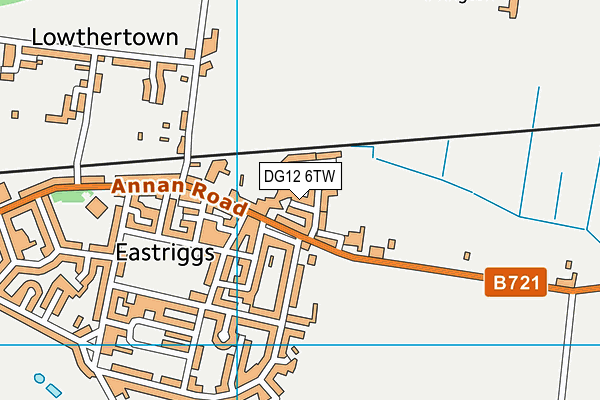 DG12 6TW map - OS VectorMap District (Ordnance Survey)