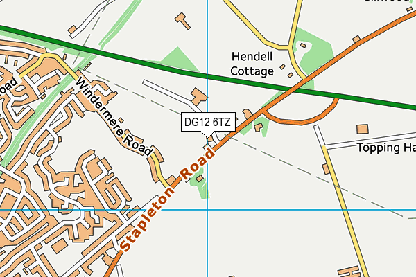 DG12 6TZ map - OS VectorMap District (Ordnance Survey)