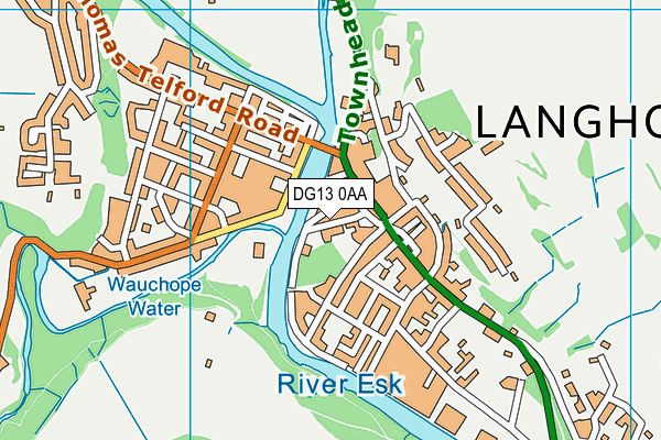 DG13 0AA map - OS VectorMap District (Ordnance Survey)