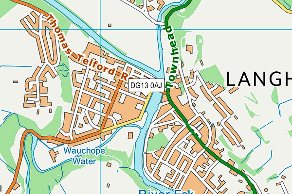DG13 0AJ map - OS VectorMap District (Ordnance Survey)