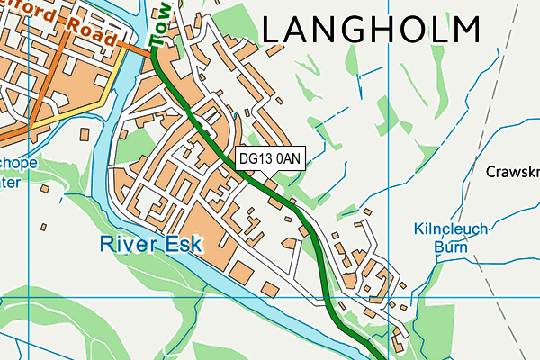 Map of AULD LANGHOLM STATION LTD at district scale