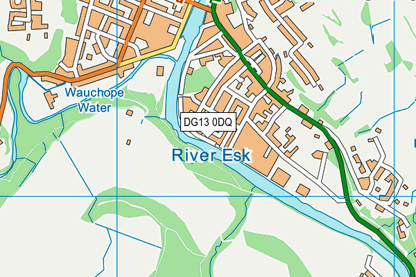 DG13 0DQ map - OS VectorMap District (Ordnance Survey)