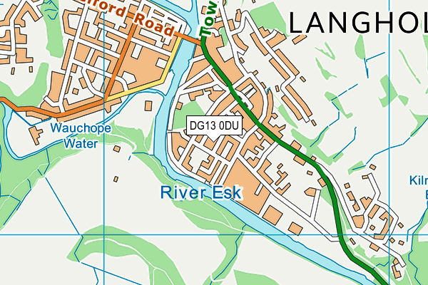 DG13 0DU map - OS VectorMap District (Ordnance Survey)