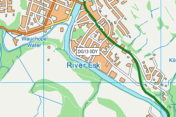 DG13 0DY map - OS VectorMap District (Ordnance Survey)