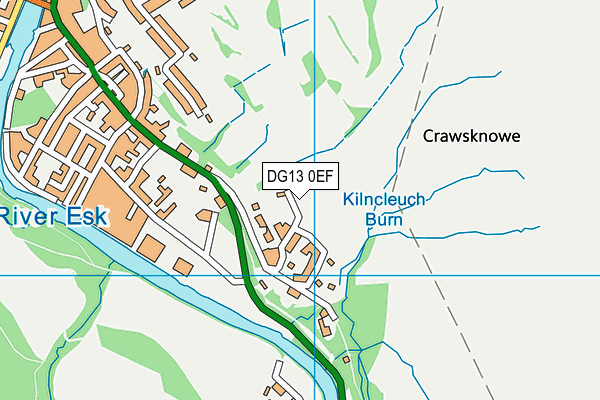 DG13 0EF map - OS VectorMap District (Ordnance Survey)