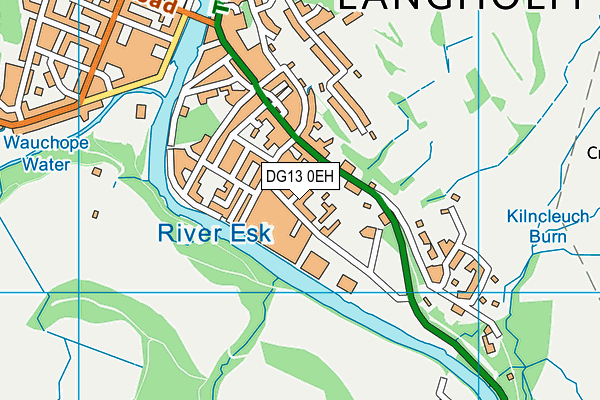 DG13 0EH map - OS VectorMap District (Ordnance Survey)