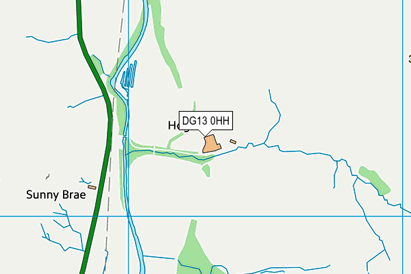 DG13 0HH map - OS VectorMap District (Ordnance Survey)