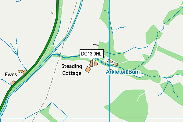 DG13 0HL map - OS VectorMap District (Ordnance Survey)