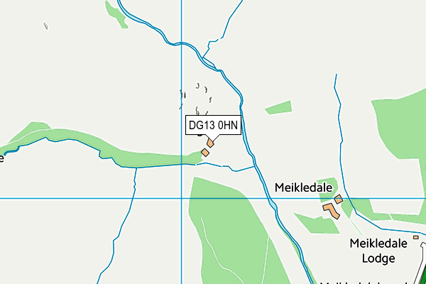 DG13 0HN map - OS VectorMap District (Ordnance Survey)