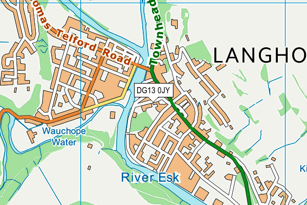 DG13 0JY map - OS VectorMap District (Ordnance Survey)