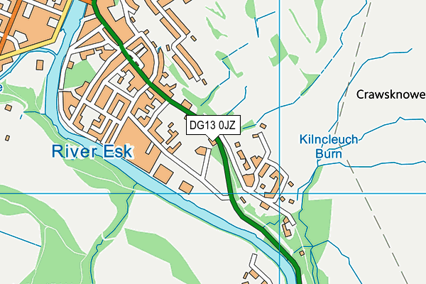 DG13 0JZ map - OS VectorMap District (Ordnance Survey)