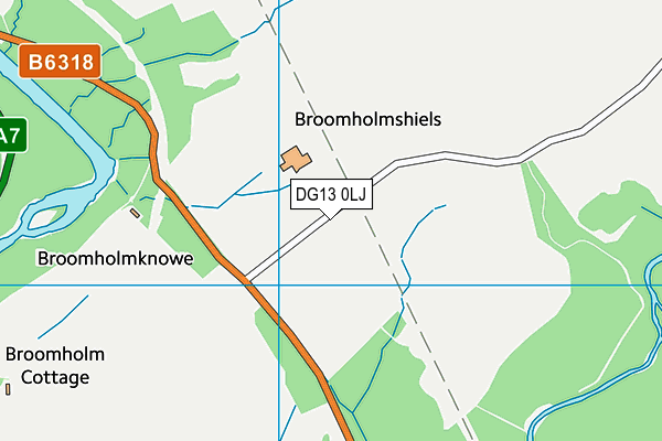 DG13 0LJ map - OS VectorMap District (Ordnance Survey)