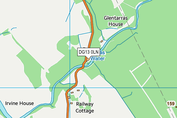 DG13 0LN map - OS VectorMap District (Ordnance Survey)