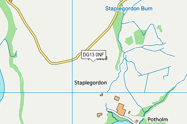 DG13 0NF map - OS VectorMap District (Ordnance Survey)