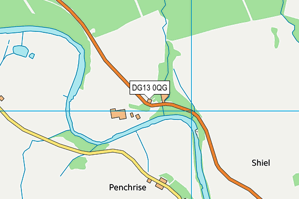 DG13 0QG map - OS VectorMap District (Ordnance Survey)