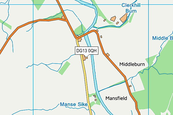 DG13 0QH map - OS VectorMap District (Ordnance Survey)