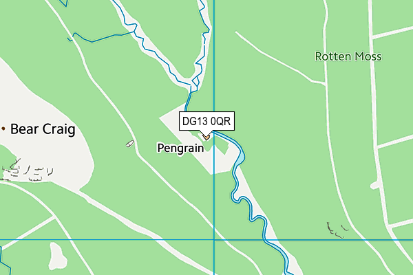 DG13 0QR map - OS VectorMap District (Ordnance Survey)