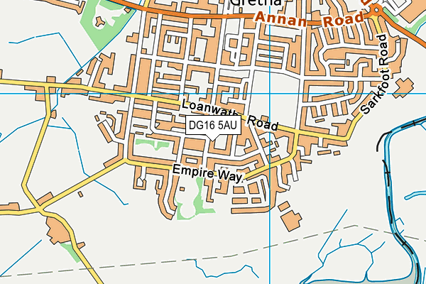 DG16 5AU map - OS VectorMap District (Ordnance Survey)
